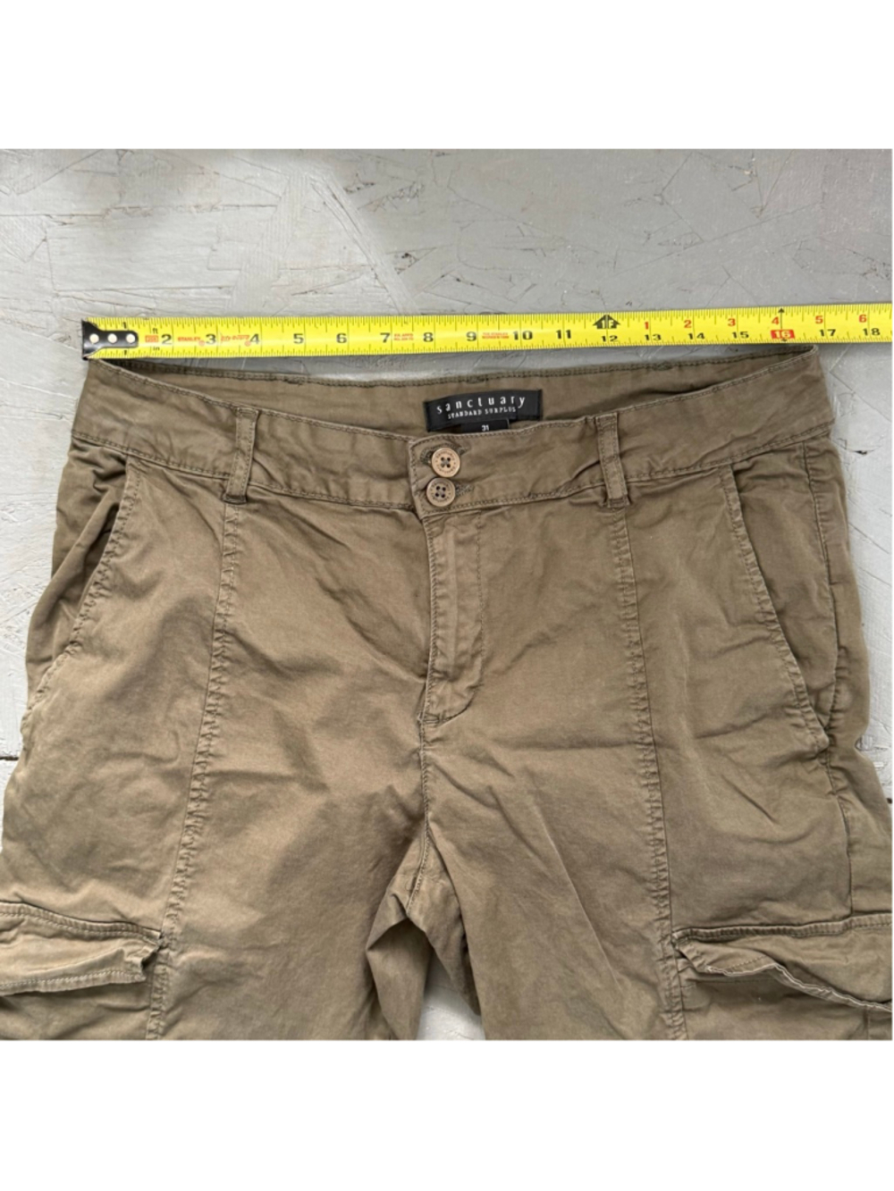 Sanctuary Standard Surplus Cargo Jogger Pants Tan Size 31 - Picture 6 of 6